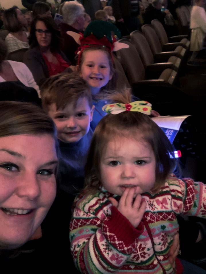 Sarah McGough and Family at a TCT Production