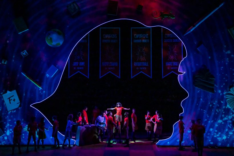 Matilda set with cast