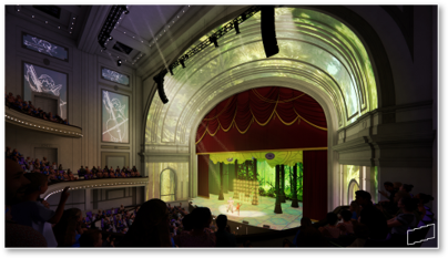 emery interior with projections