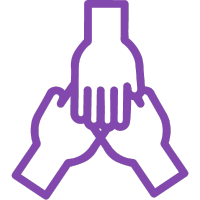 hands in center icon