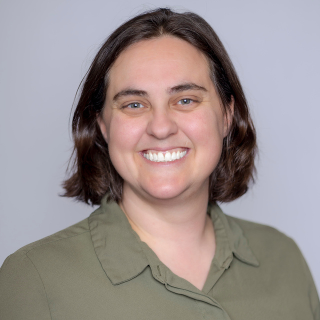 woman with green shirt